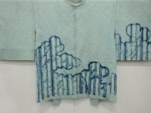 本総絞り　雲取りに竹節模様　絵羽織